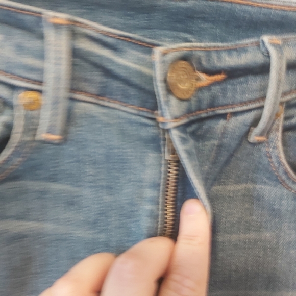 TRUE RELIGION | Women's Halle Mid Rise Super Skinny Jeans Gypset Blue Size 23 - Picture 7 of 14